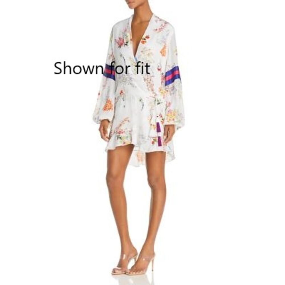 Rococo Sand Vibrant Yellow Multi-Color Printed Wrap Dress - Picture 4 of 6